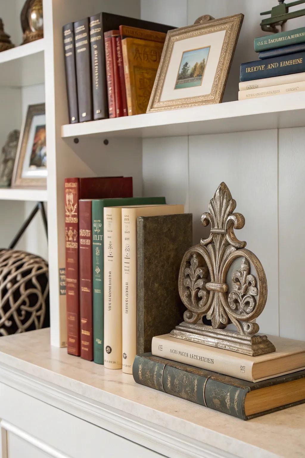 Decorative bookends that add personality and function.