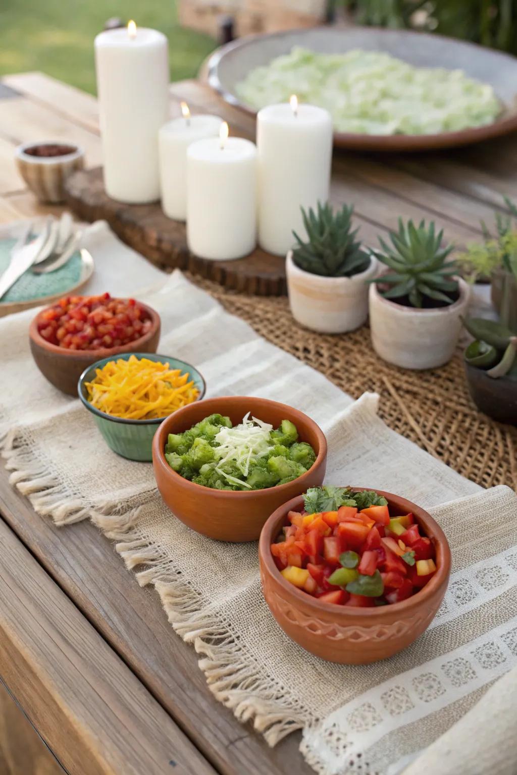 Elevate your wedding with a chic DIY taco barâwhere simplicity meets natural elegance. ðð¿ #WeddingInspo #ScandiBoho