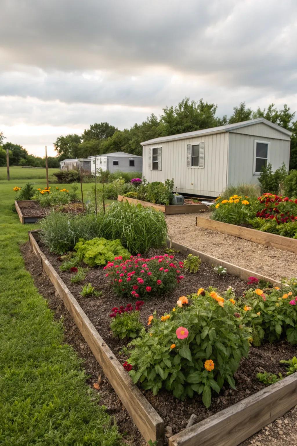 Mulching provides a neat appearance while making garden maintenance a breeze.