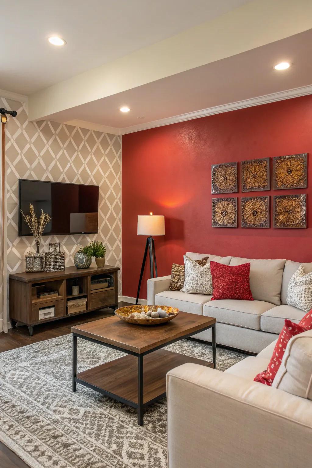 A bold color choice that transforms a room.