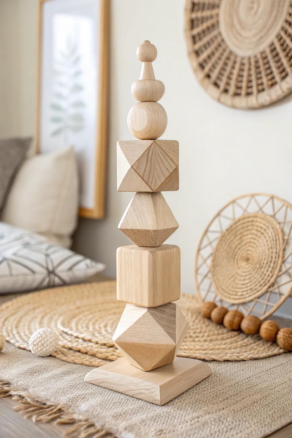 Unleash your creativity with abstract block artâwhere Scandinavian simplicity meets boho charm.