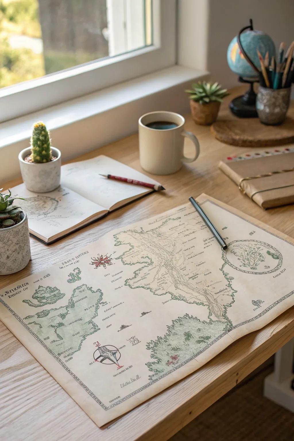 Unleash your creativity with hand-drawn fantasy mapsâwhere imagination meets artistry.
