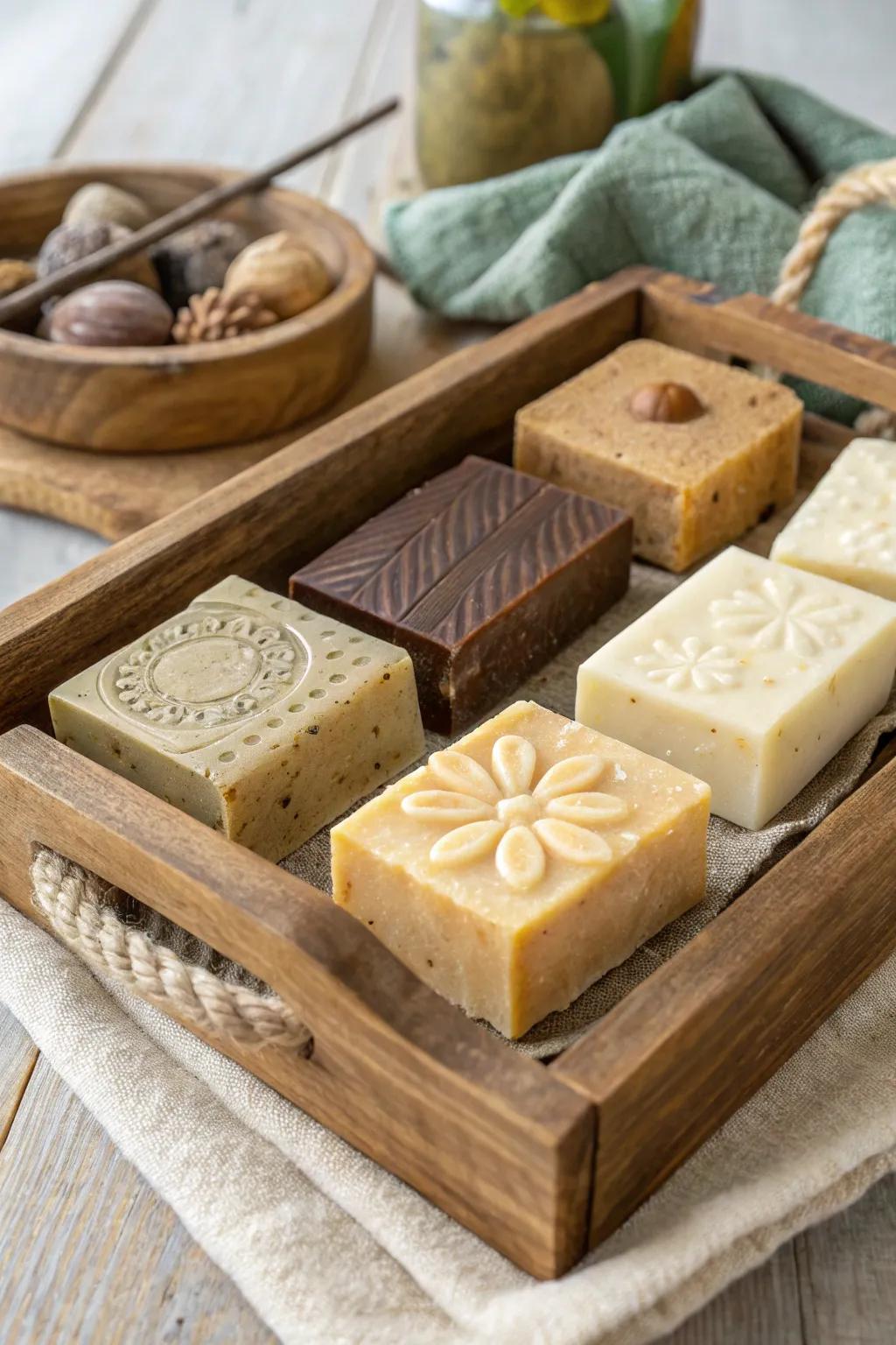 Beautifully crafted artisanal soaps that offer a touch of luxury.