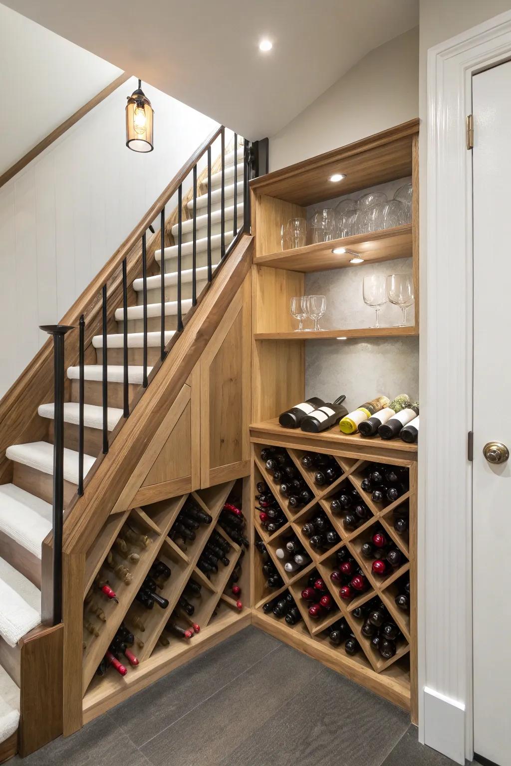 Compact and clever solutions for efficient wine storage.