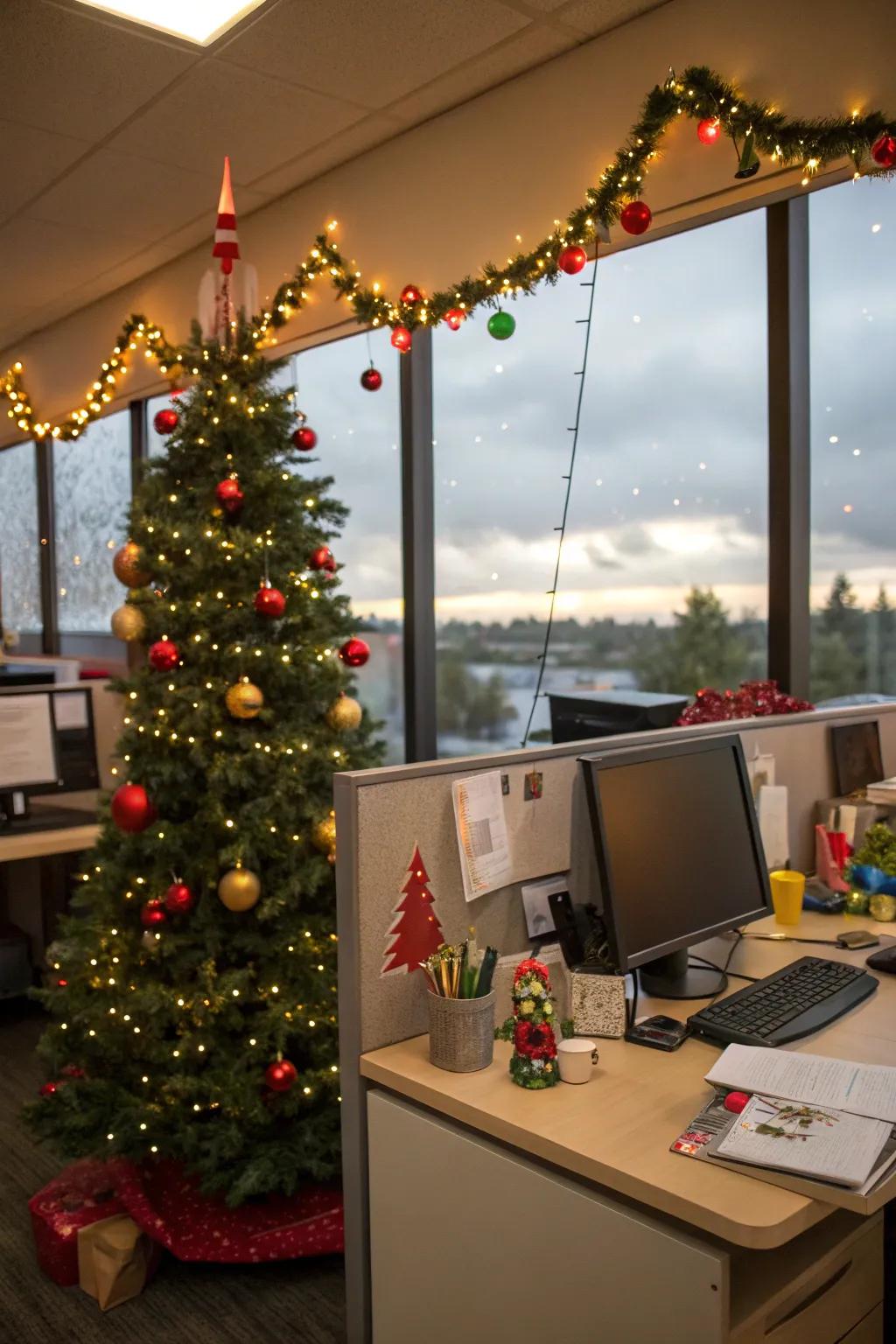 Turn your office into a festive wonderland with a decoration contest.