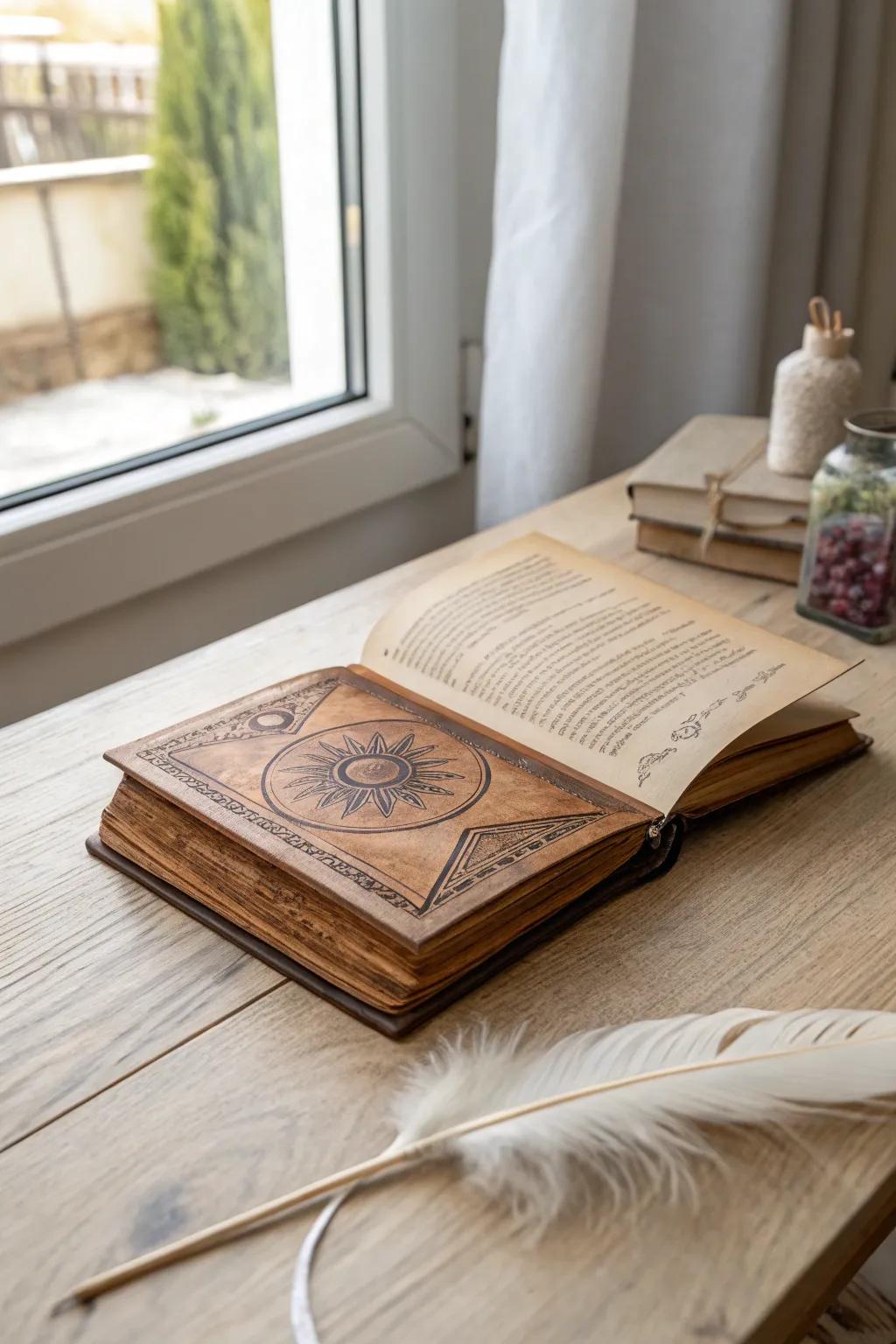 Enchant your space with the magic of handmade spell books.