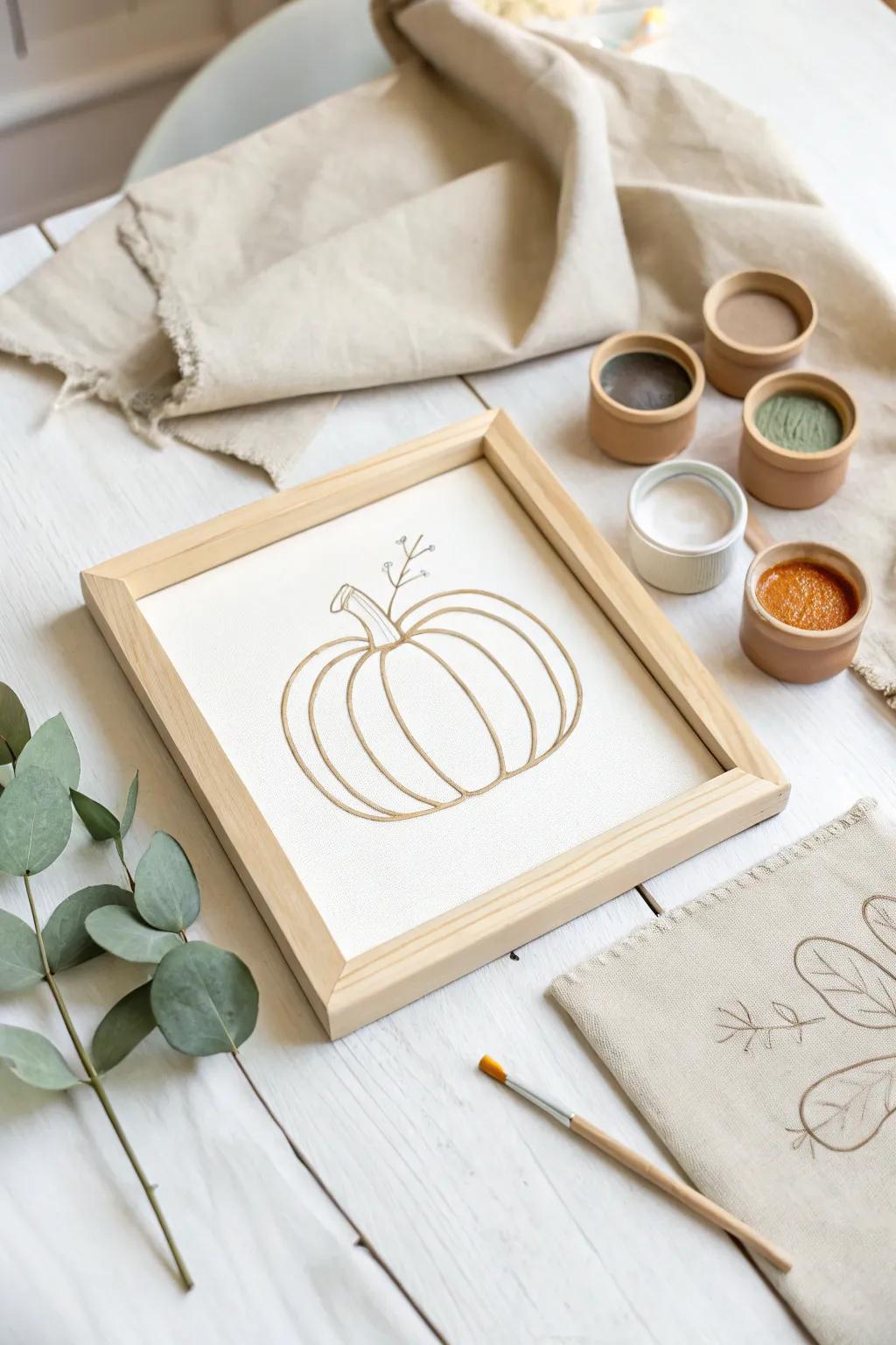 Embrace the beauty of simplicity this Halloween with charming peek-a-boo art.