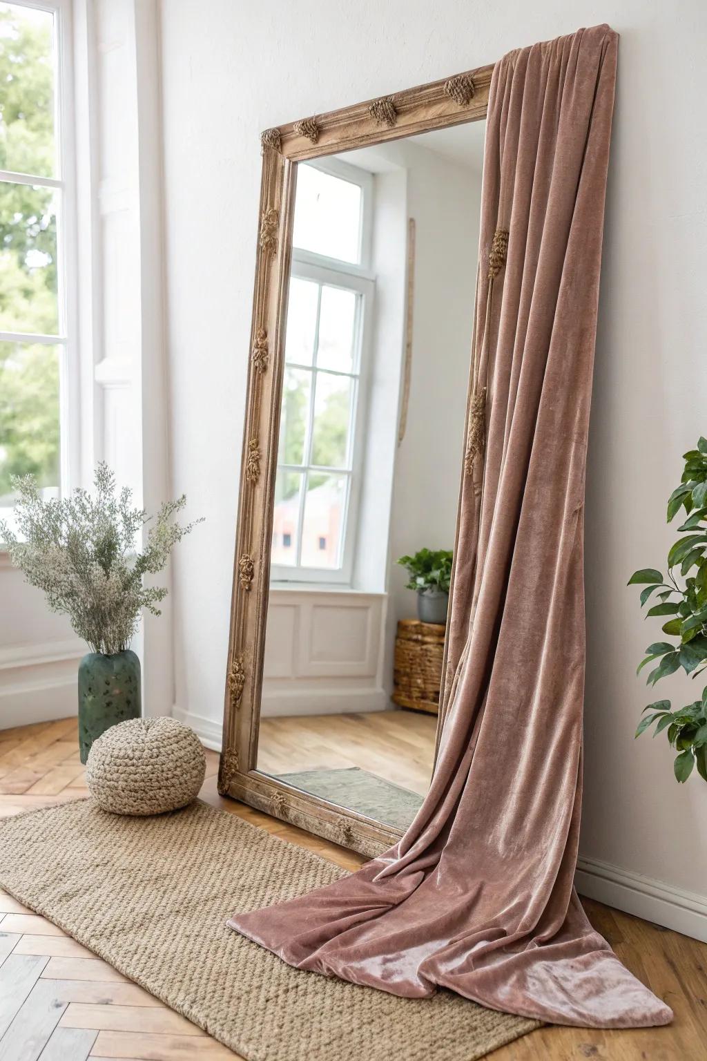 Elevate your space with a touch of velvet elegance. Discover DIY mirror frames that blend Scandinavian minimalism with boho charm.