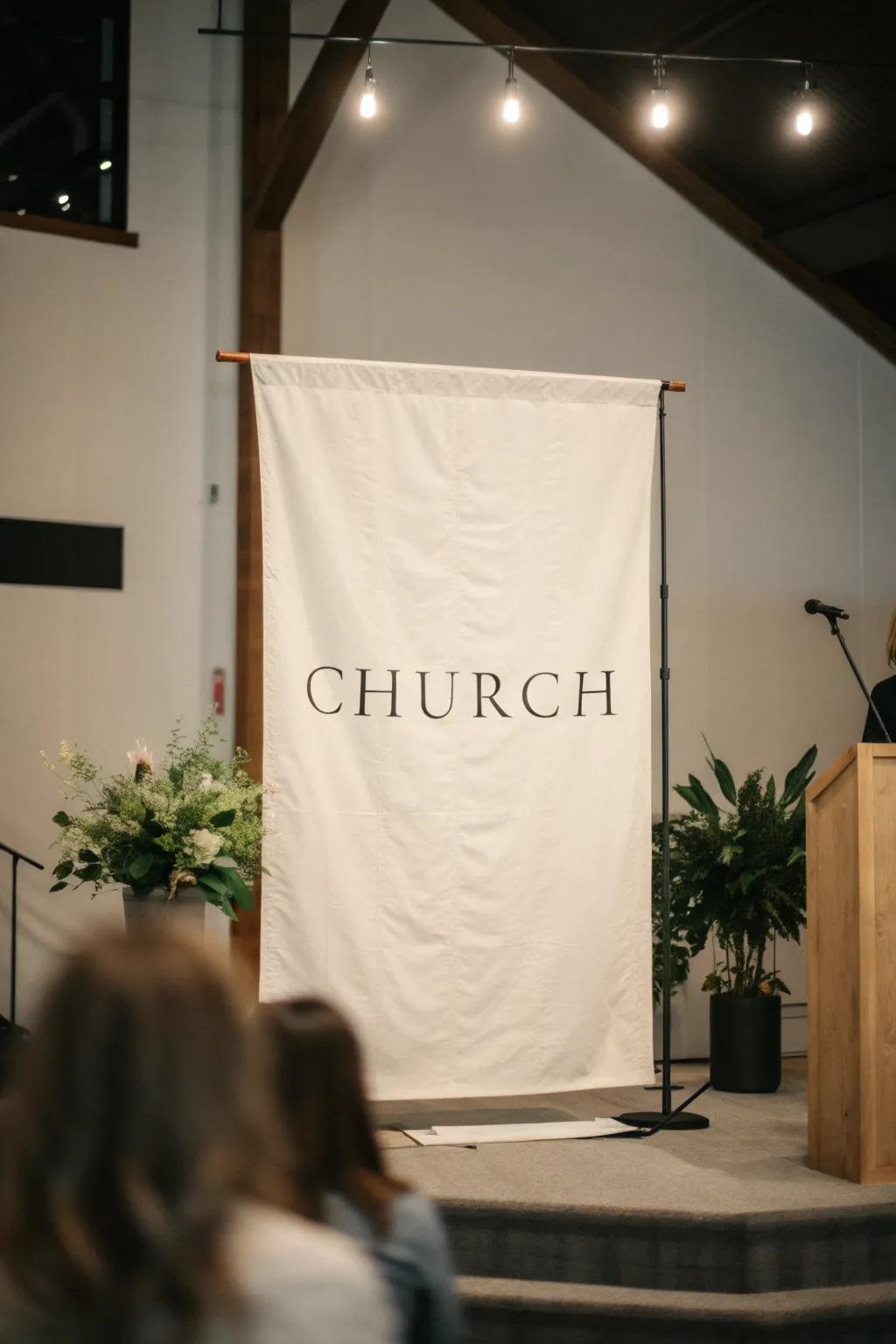 Minimalist banners deliver powerful messages with simplicity.