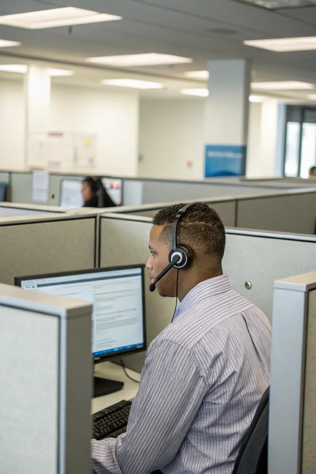 Headsets provide personal audio privacy and help maintain focus.