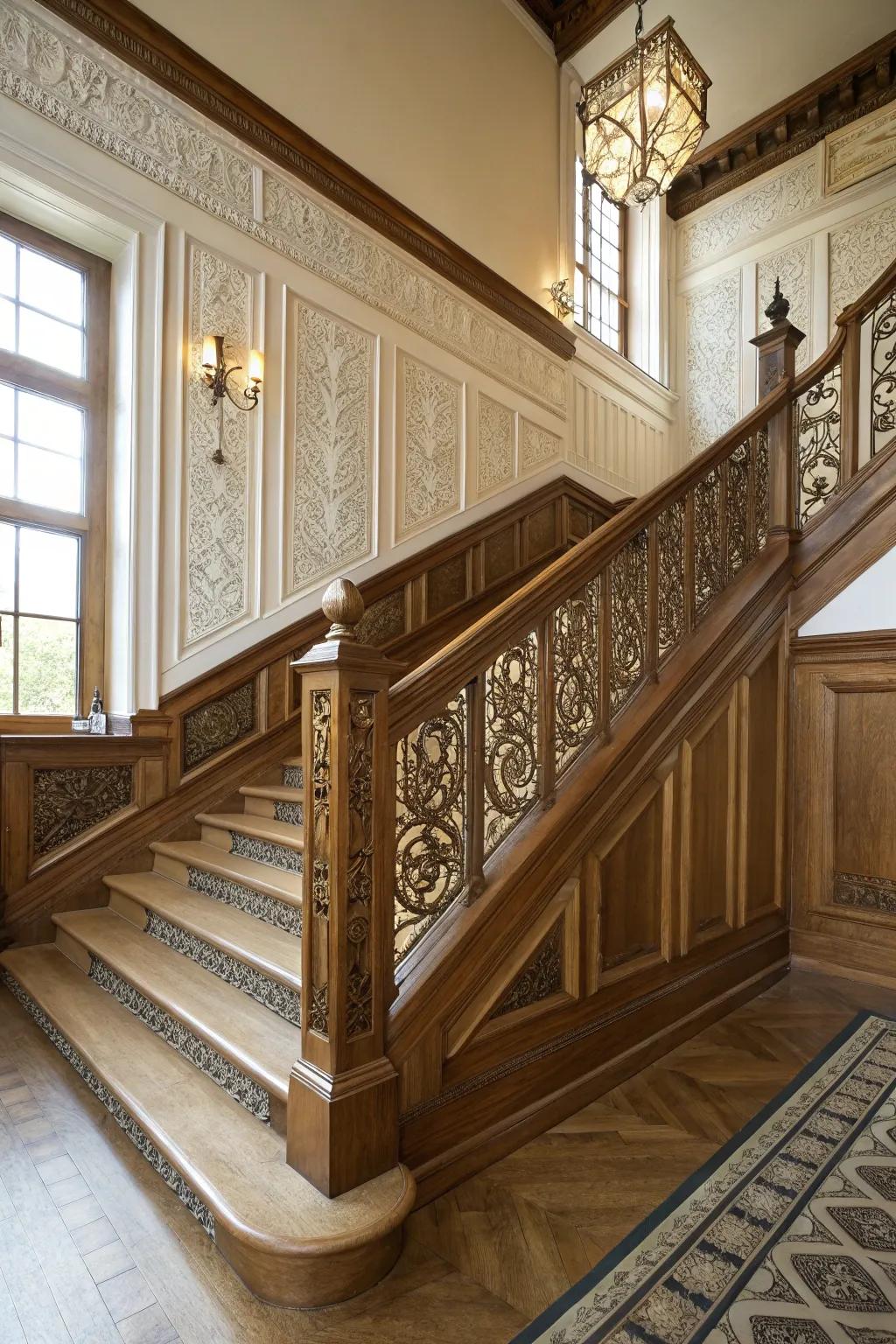 Vintage-inspired wainscoting revives nostalgic charm.