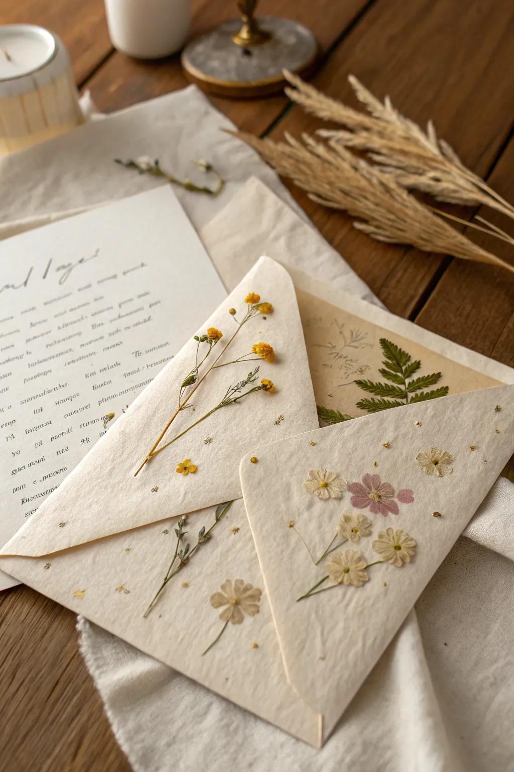 A heartfelt touch: Craft a personalized letter for Mother's Day, wrapped in elegance and simplicity.