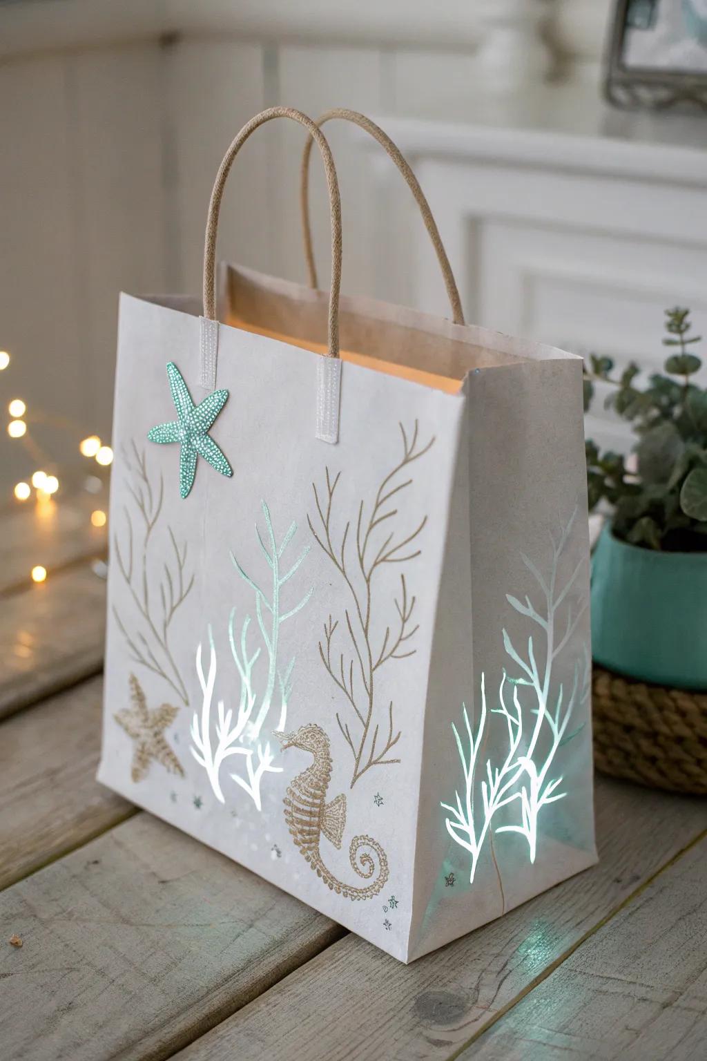 Illuminate your celebrations with a magical under-the-sea glow. #GlowInTheDark #MinimalistBeauty #CraftedElegance