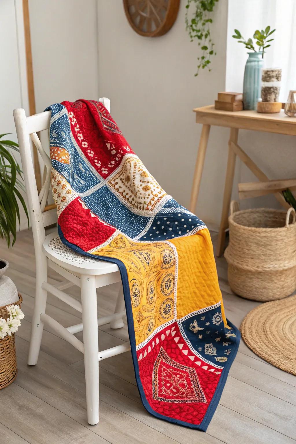 Brighten your space with a burst of cheerful colors and craftsmanshipâperfect for those who love Scandinavian simplicity with a Boho twist.