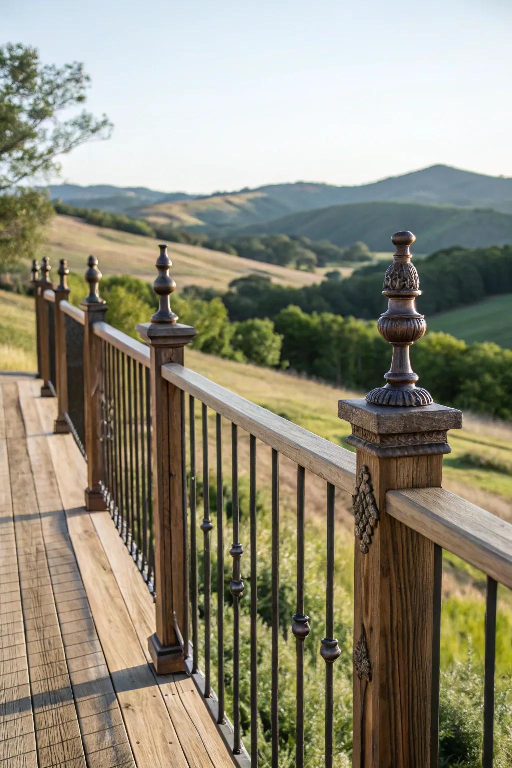 Add a touch of elegance with rustic metal accents.