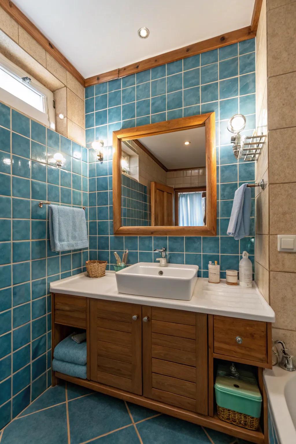 Mirrors reflect light and enhance the sense of space.