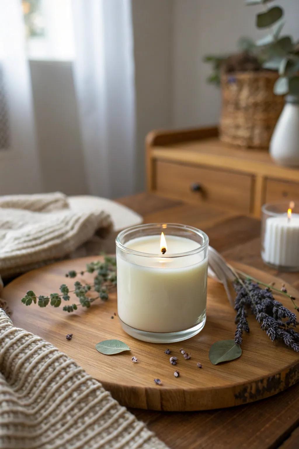 Craft your own seasonal candle scents and embrace the art of simplicity.