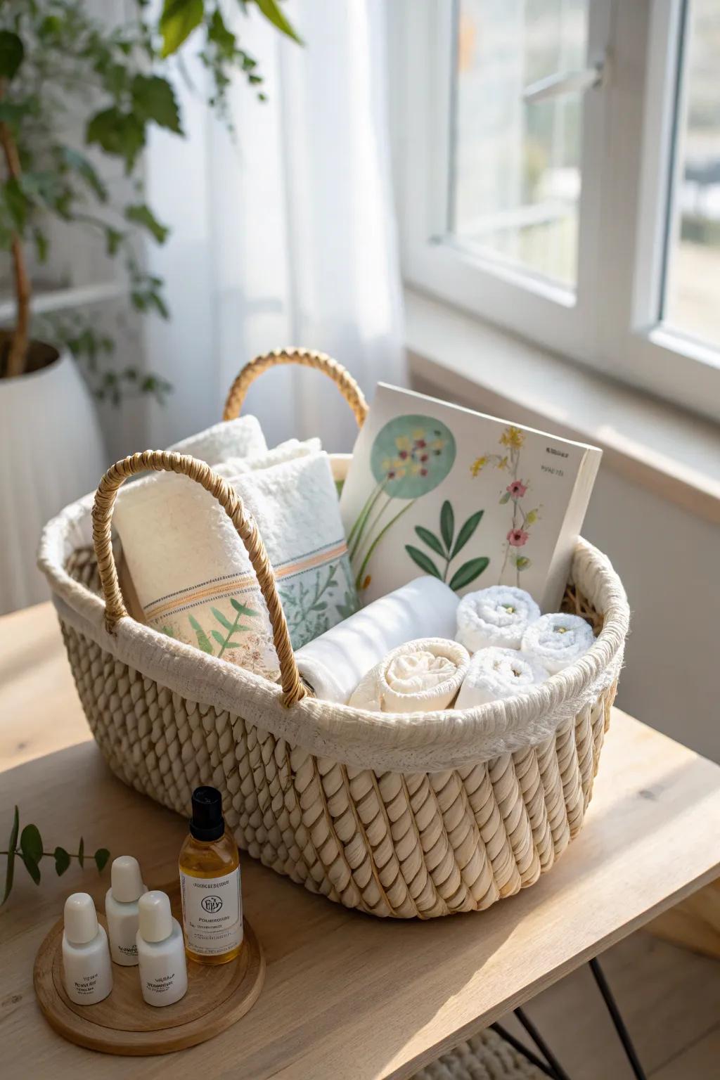 Craft a charming DIY baby gift basket that combines practicality with a touch of whimsy.