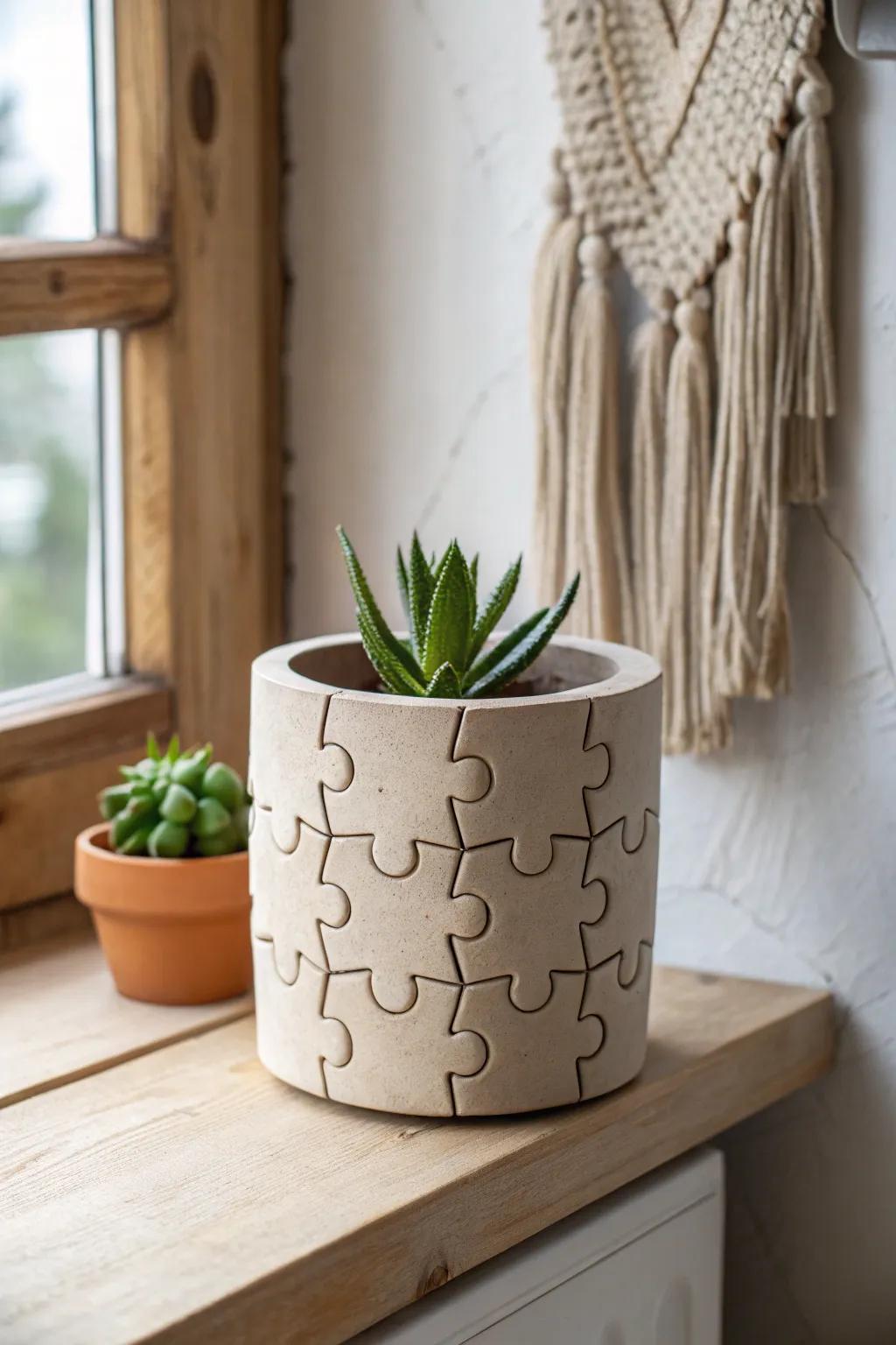 Unlock your creativity with these charming clay puzzle pots, where elegance meets ingenuity.