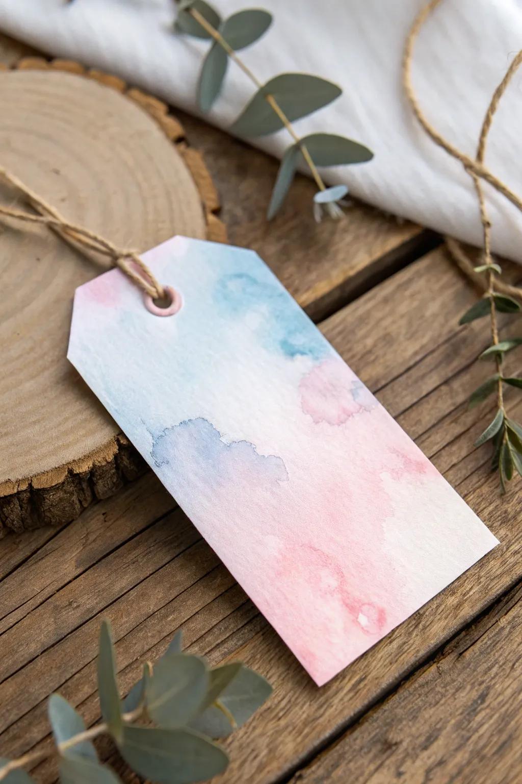 Add a personal touch to your gifts with these dreamy watercolor wash tags. Perfect for any occasion!